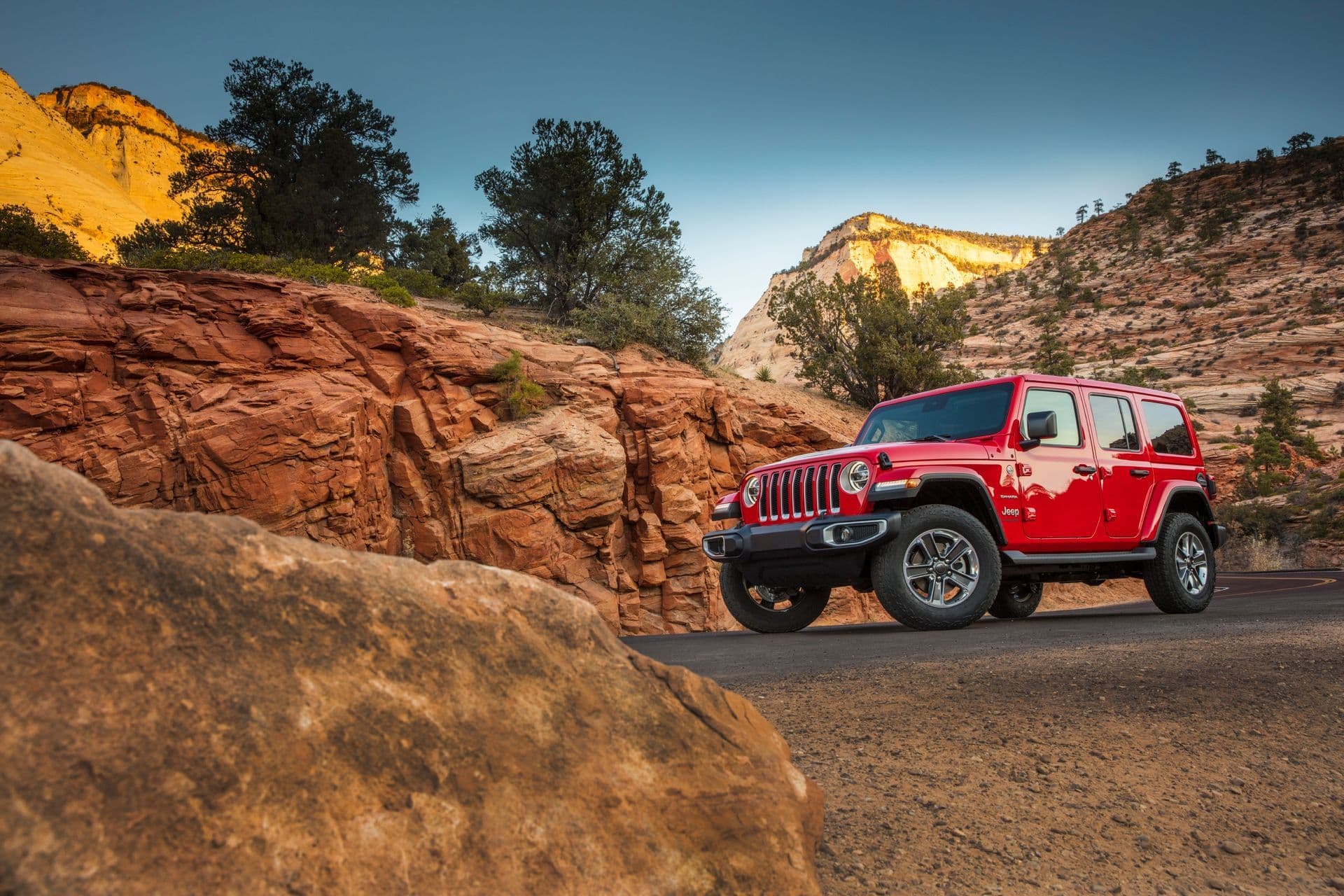 Vegas Jeep Rentals Wrangler at Red Rock Canyon